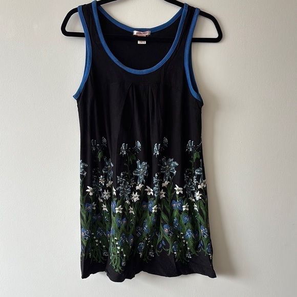 Lux Tops - Lux Black and Blue Camisole with Sparkling Gradient